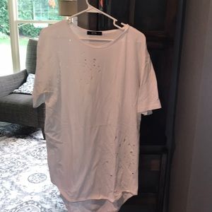 White short size shirt